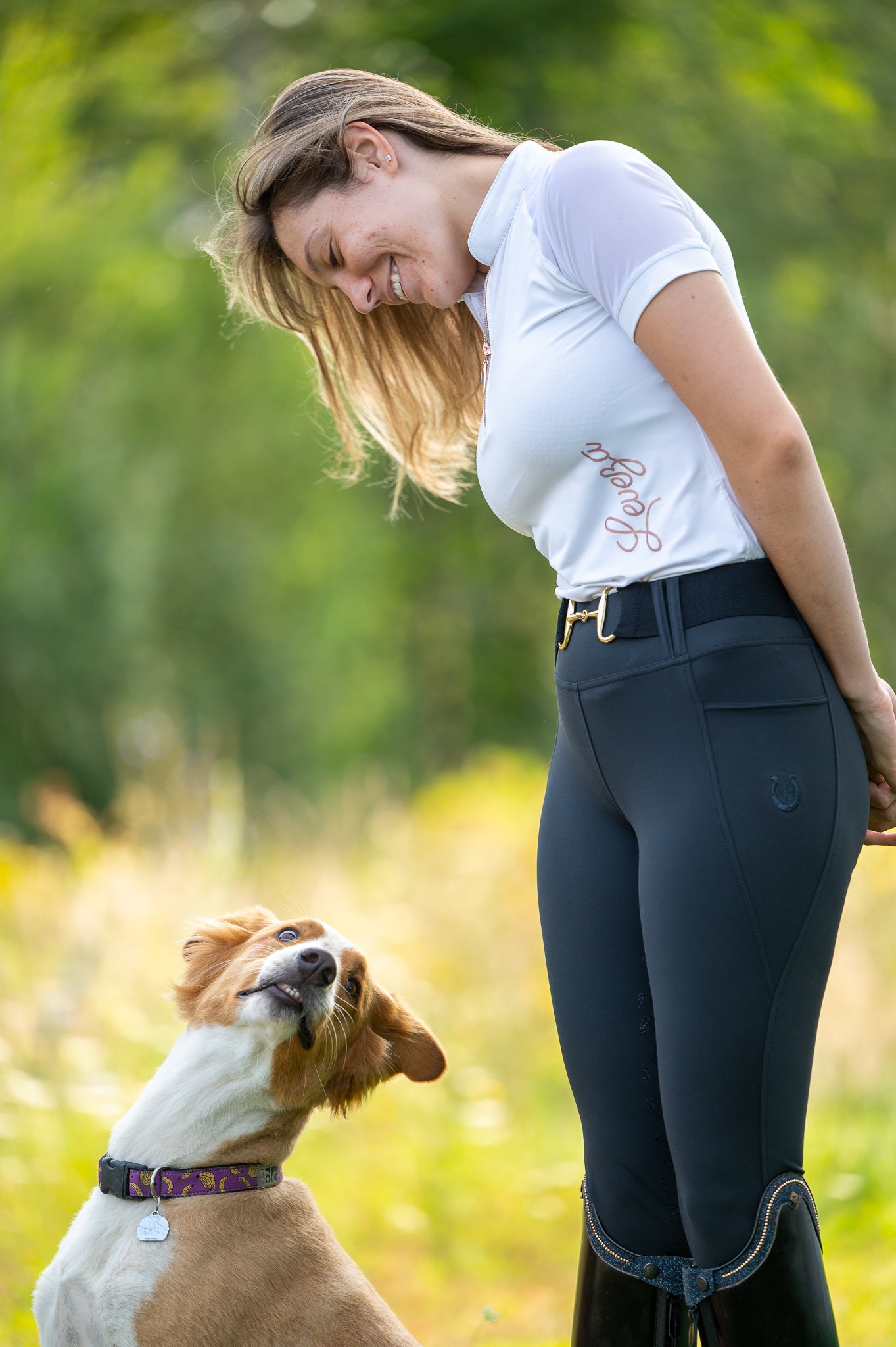 Legging d'équitation Yoga - Noir