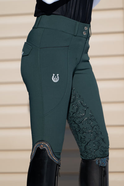 Dalhousie Full Seat Summer Breeches - Green