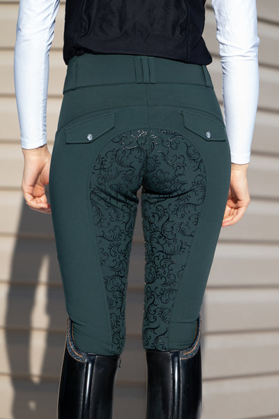 Dalhousie Full Seat Summer Breeches - Green