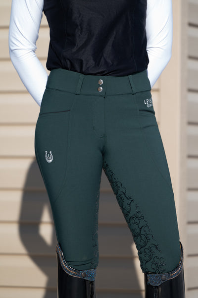 Dalhousie Full Seat Summer Breeches - Green