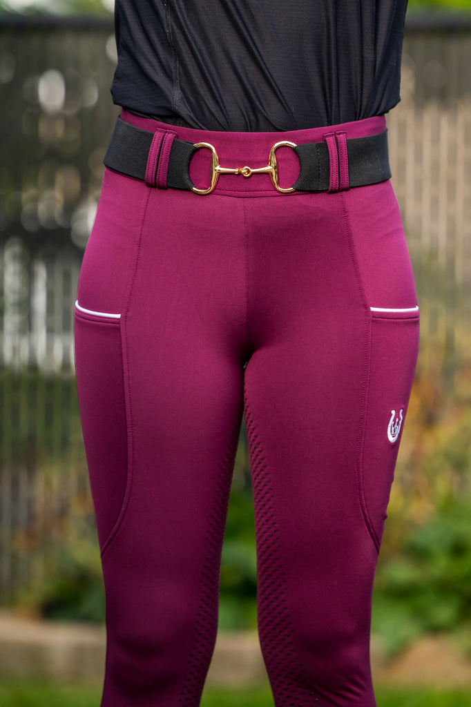 Winter leggings Berry - FINAL SALE