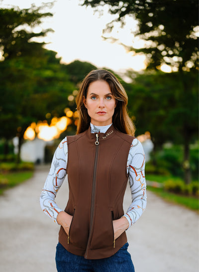 The Sara Vest - Brown