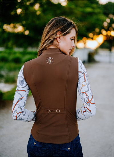 The Sara Vest - Brown