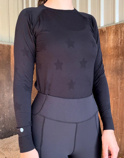 Ela Seamless Long Sleeve - Black Star