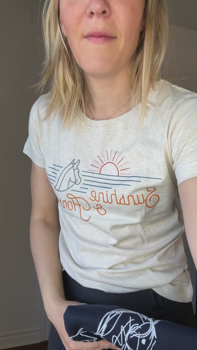 T-SHIRT SOLEIL ET CHEVAUX