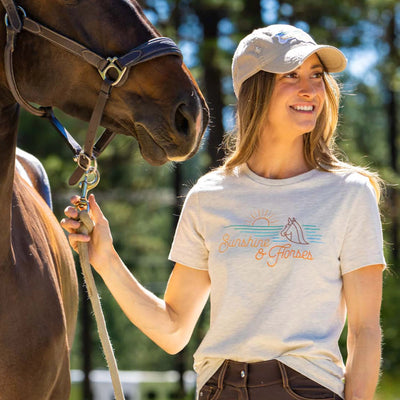 T-SHIRT SOLEIL ET CHEVAUX