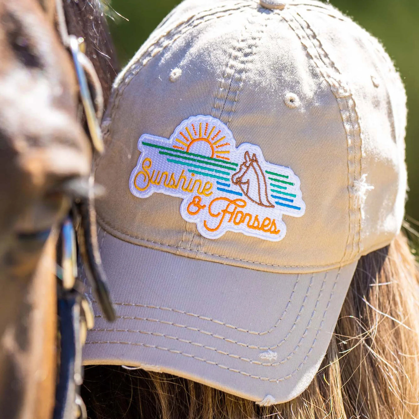 SOLEIL ET CHEVAUX - CHAPEAU DE GRANGE EN DÉTRESSE