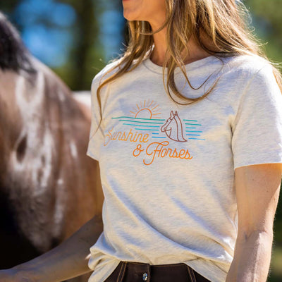 T-SHIRT SOLEIL ET CHEVAUX