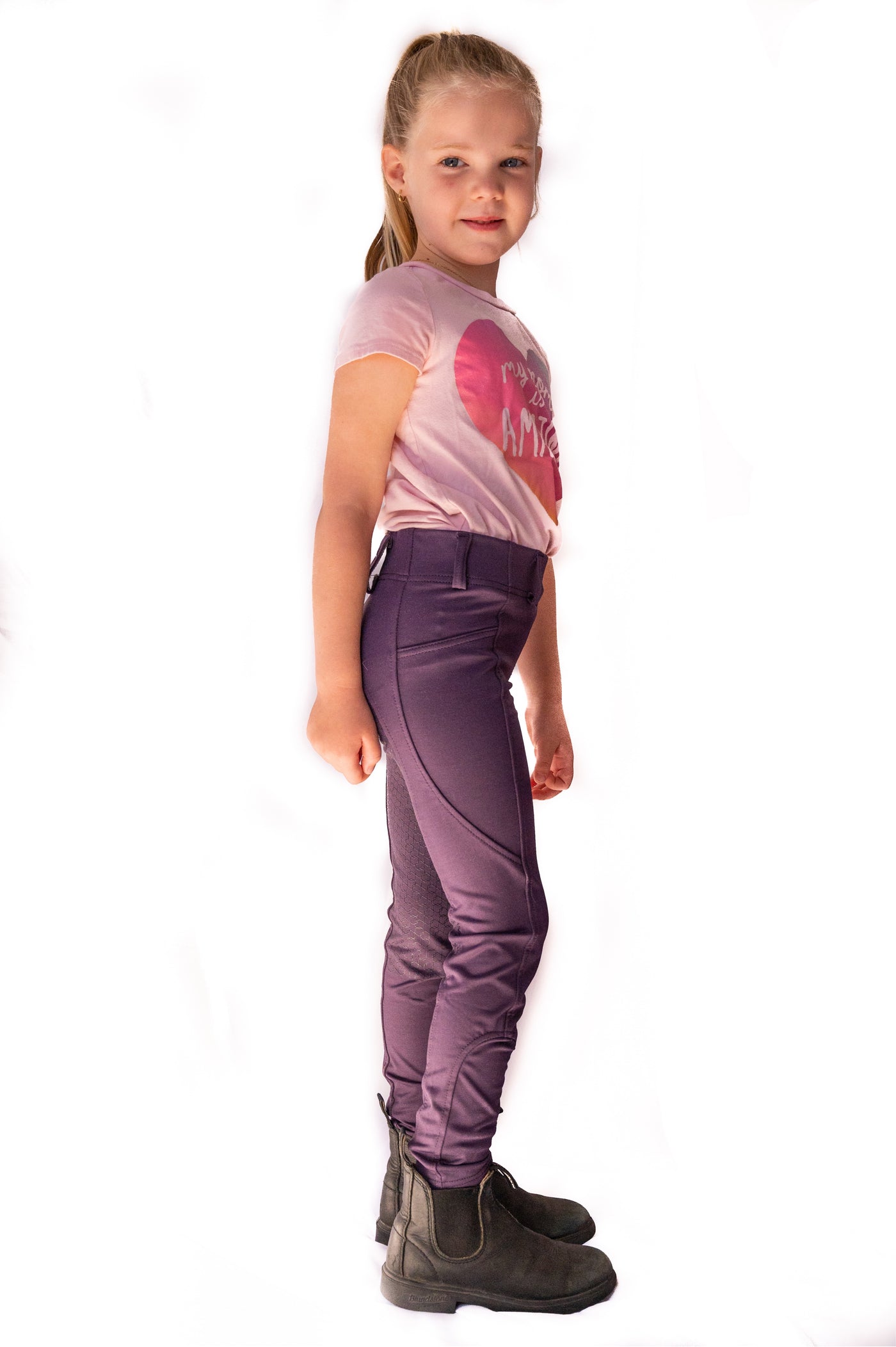 Hue Solid Blue Leggings Size X-Small (Kids) - 27% off